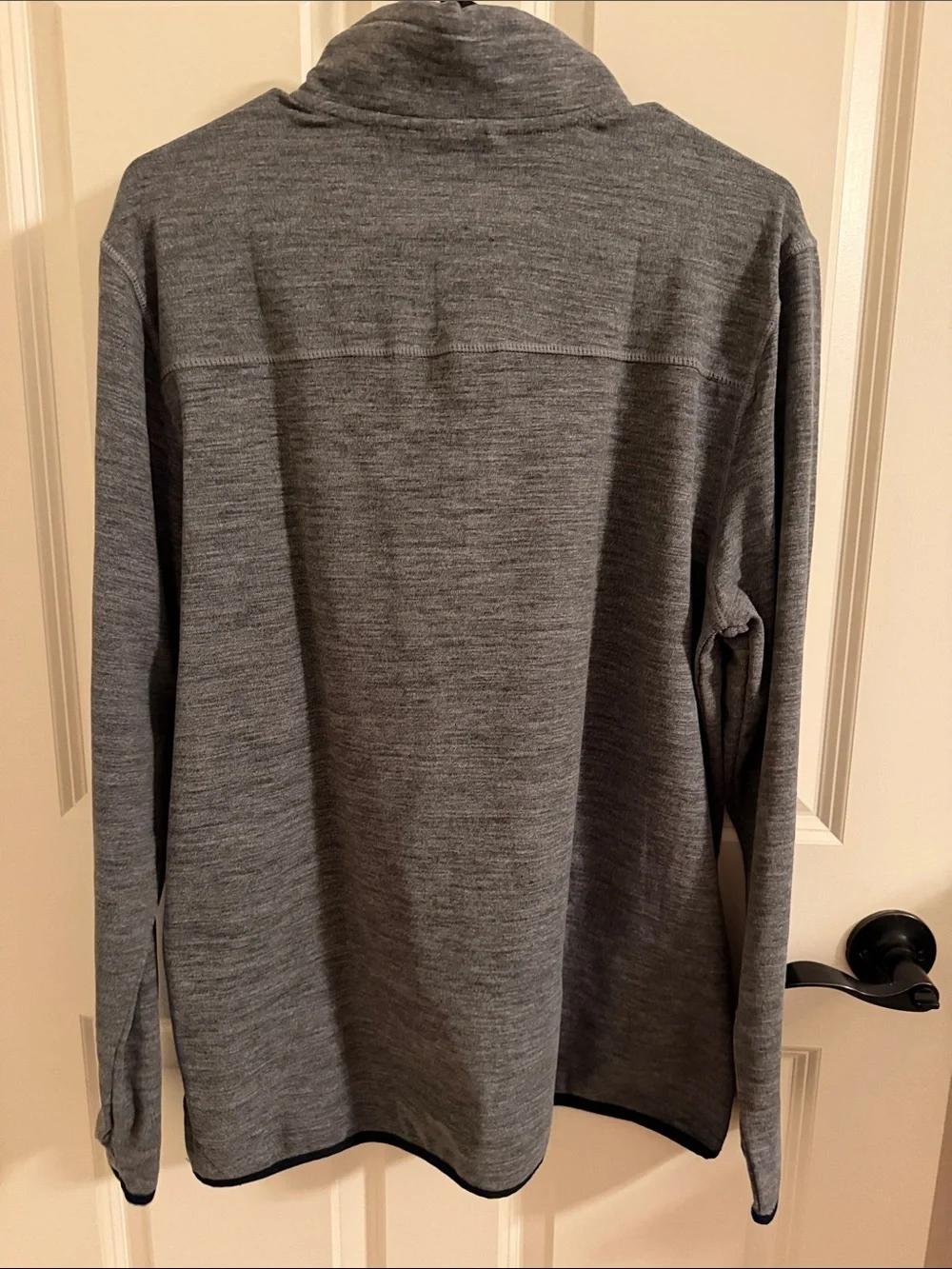 Avalanche Men's Gray Half-Zip Pullover with Black Trim and Red Accents